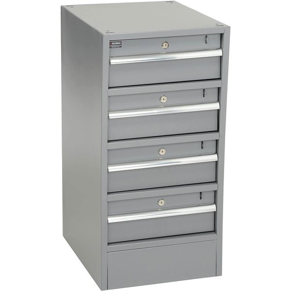 Global Industrial 4 Drawer Workbench Pedestal W/Built-In Base 606961